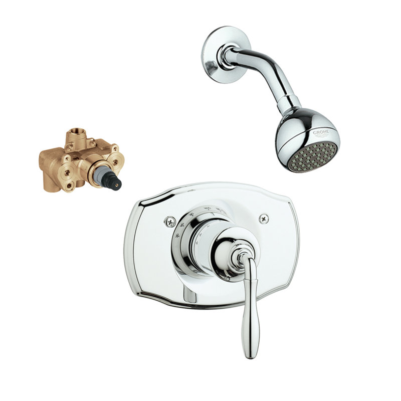 GROHE Seabury Volume Control Shower Faucet with Roughin Valve Wayfair
